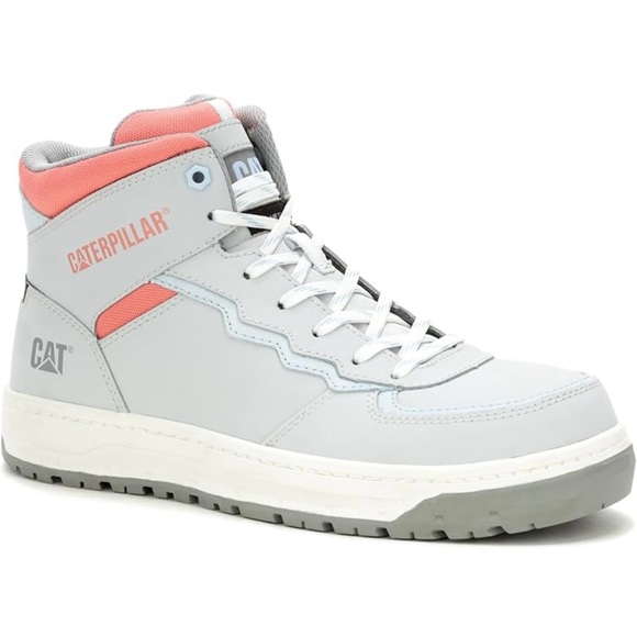 Caterpillar Women's Composite Safety Toe Hightop Sneakers - Gray and Pink - Picture 4 of 8